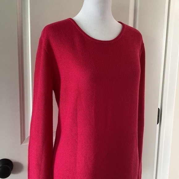 Chico’s small sweater pink lightweight scoop neckline - Picture 2 of 14